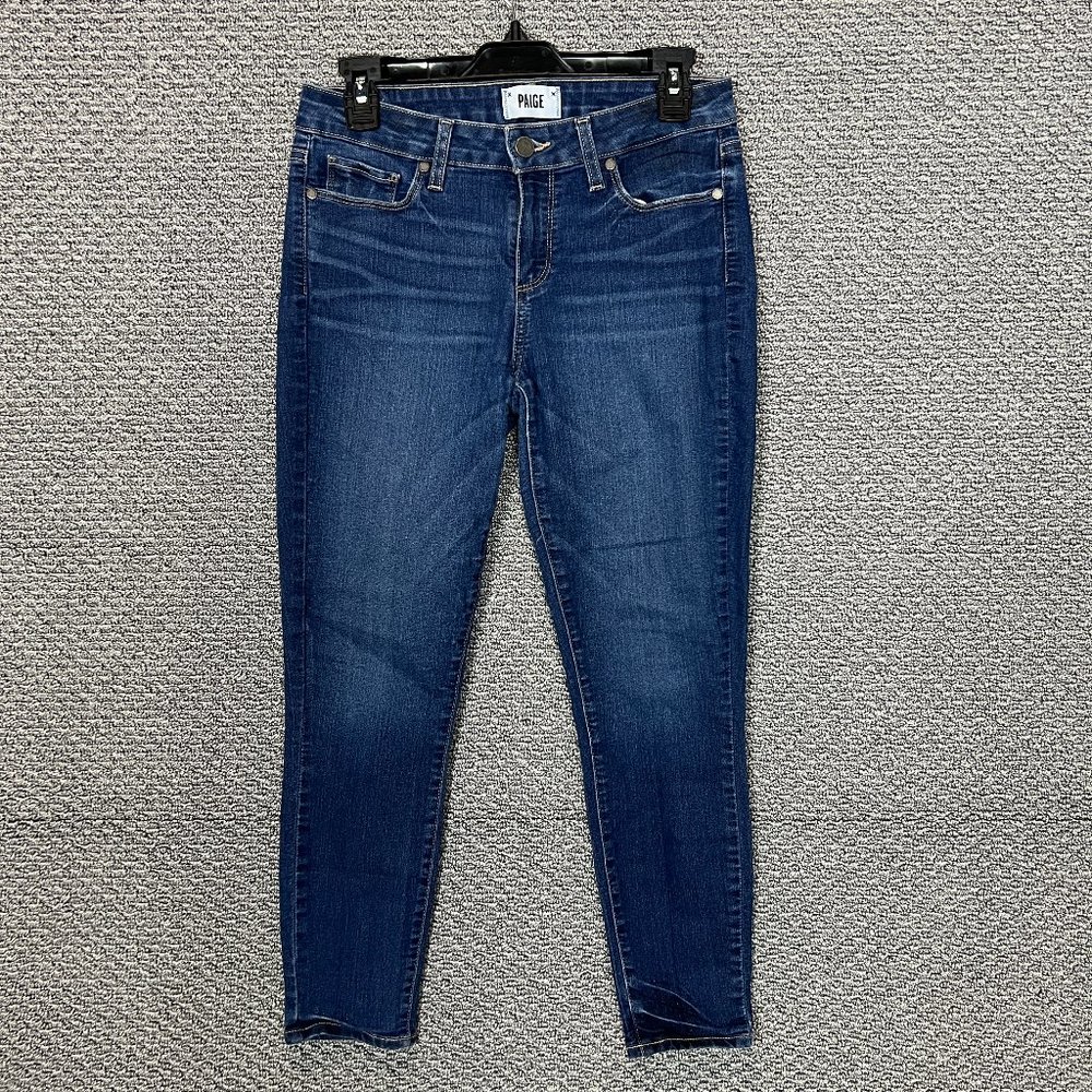 Paige Jeans Verdugo Crop Women's Size 29 Blue Mid Rise 24.5 In Inseam